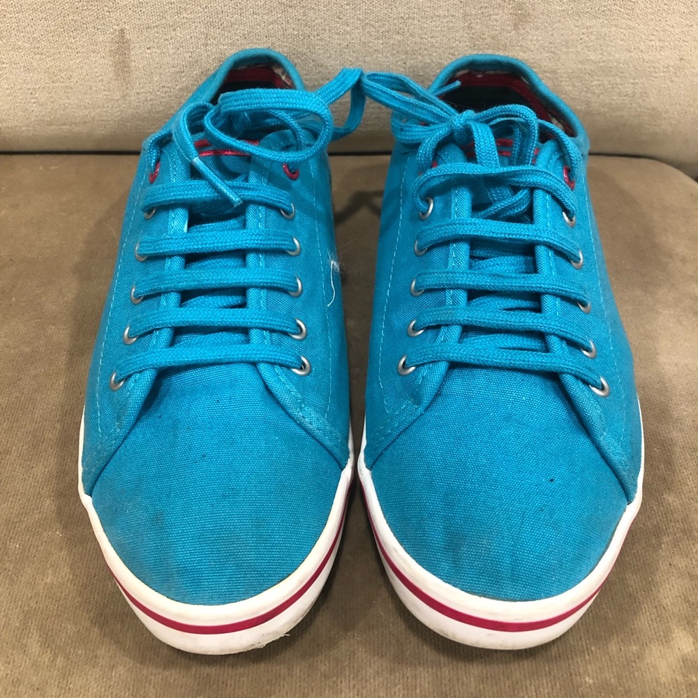 Hayes Fred Perry Sneakers Teal/Pink W5.5